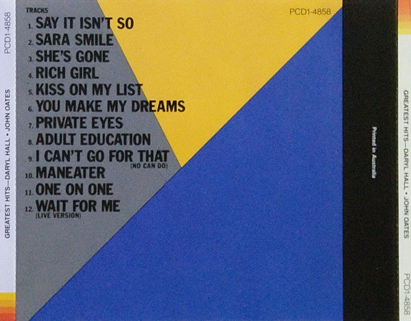 Daryl Hall & John Oates : Greatest Hits (Rock 'N Soul Part 1) (CD, Comp)