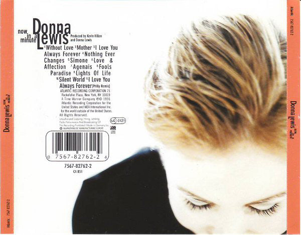 Donna Lewis : Now In A Minute (CD, Album)