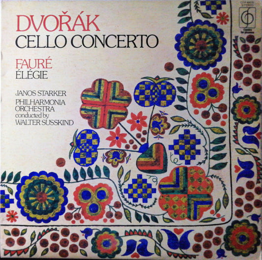 Antonín Dvořák / Gabriel Fauré - Philharmonia Orchestra, Walter Susskind, Janos Starker : Cello Concerto,  Élégie (LP, Album)