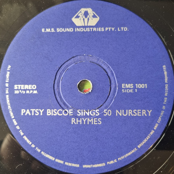 Patsy Biscoe : Sings Your Fifty Favourite Nursery Rhymes (LP, Album, RP)