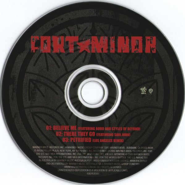 Fort Minor : Believe Me (CD, Single)