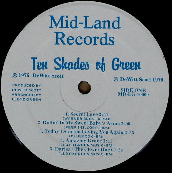 Lloyd Green : Ten Shades Of Green (LP, Album)