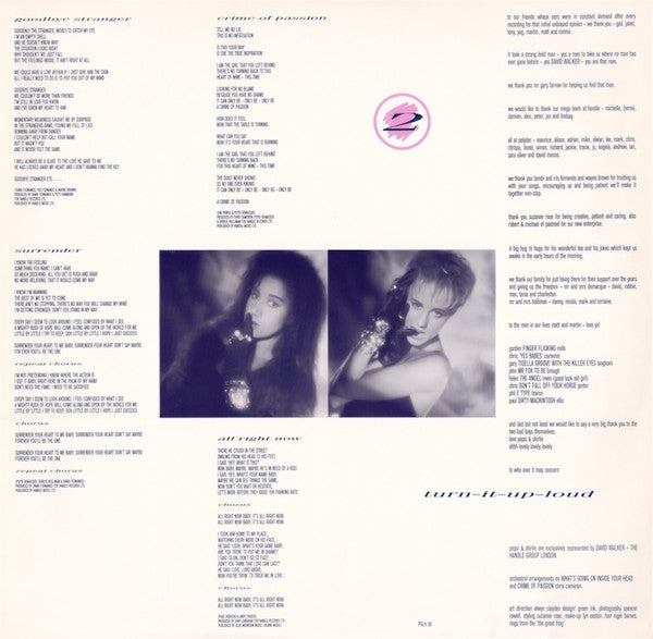 Pepsi & Shirlie : All Right Now (LP, Album)