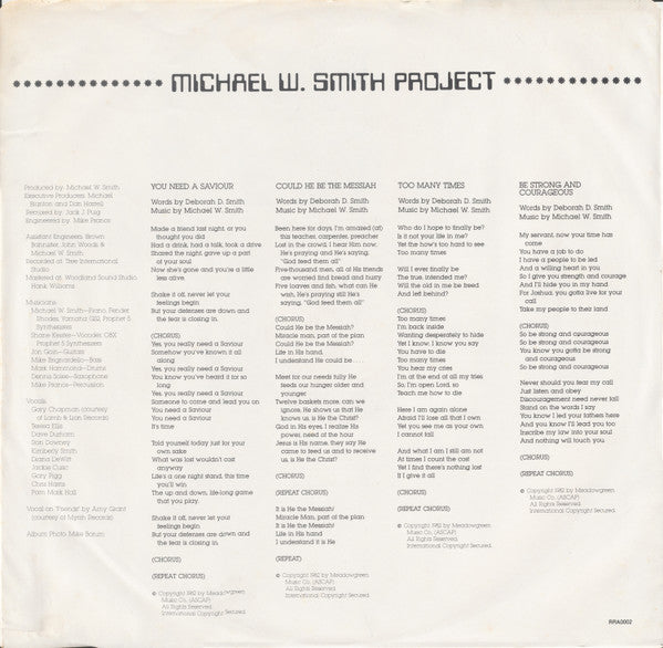 Michael W. Smith : Michael W. Smith Project (LP, Album)