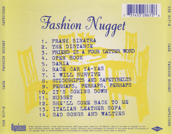 Cake : Fashion Nugget (CD, Album)