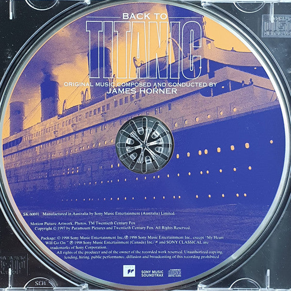 James Horner : Back To Titanic (Music From The Motion Picture) (CD, Album)