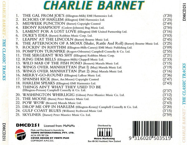 Charlie Barnet : The Classic Tracks (CD, Comp)