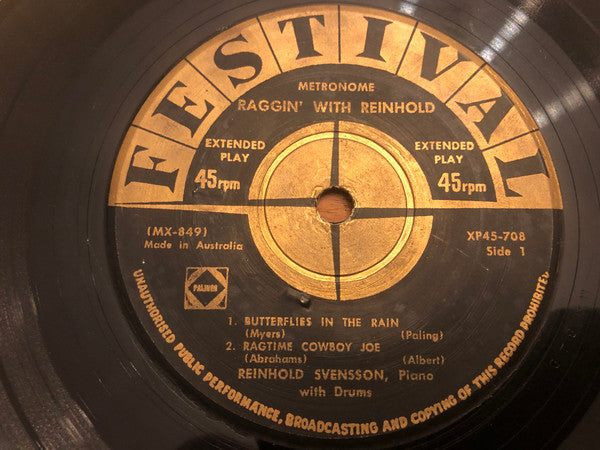 Reinhold Svensson : Raggin' With Reinhold (7", EP)