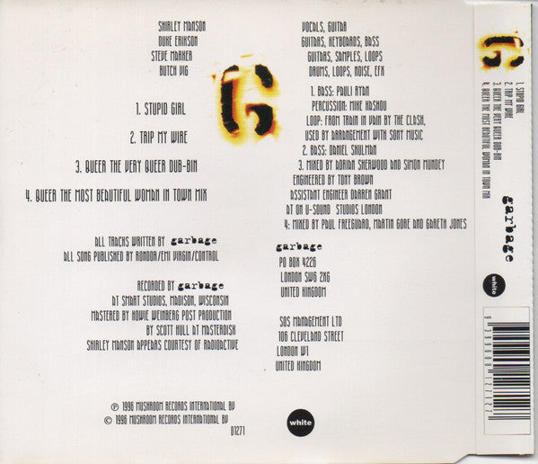 Garbage : Stupid Girl (CD, Single)