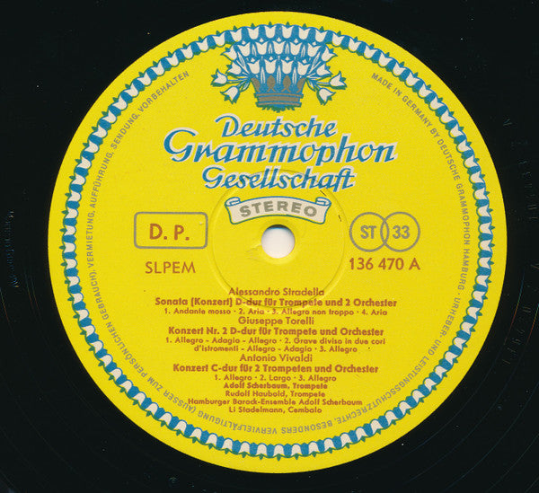 Adolf Scherbaum, Hamburger Barock-Ensemble : Virtuose Trompetenkonzerte (LP, RE)