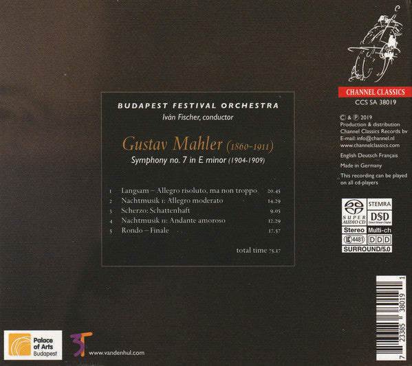 Mahler*, Ivan Fischer, Budapest Festival Orchestra : Symphony No. 7 (SACD, Hybrid, Multichannel, Album)