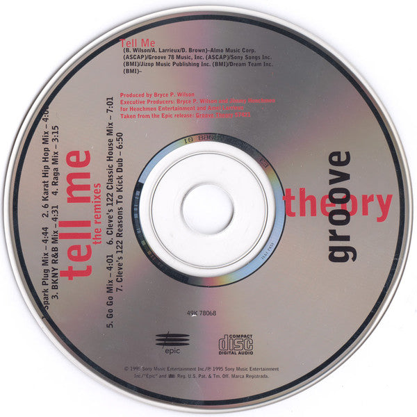 Groove Theory : Tell Me (The Remixes) (CD, Maxi)