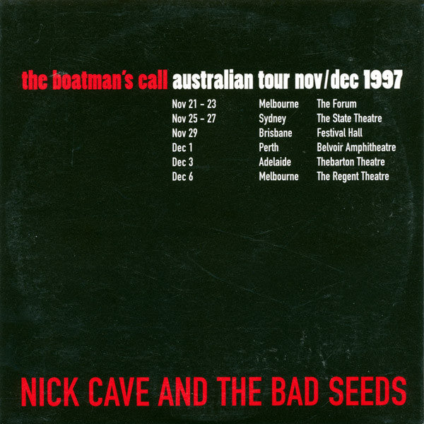 Nick Cave & The Bad Seeds : The Boatman's Call: Australian Tour Nov/Dec 1997 (CD, EP, Promo)