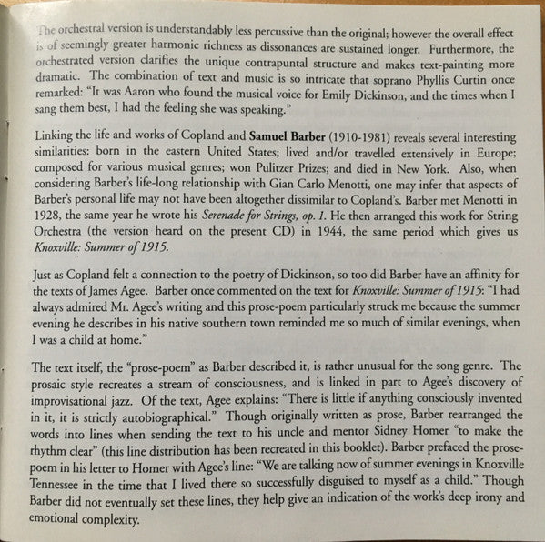 Barber*, Copland*, Gershwin* / Measha Brueggergosman : So Much To Tell (CD, Album)