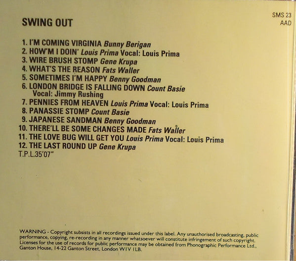 Various : Swing Out (CD, Comp)