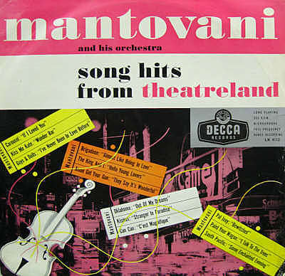 Mantovani And His Orchestra : Song Hits From Theatreland (LP, Mono)