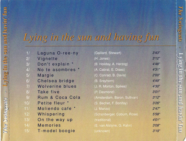 The Swingcats : Lying In The Sun And Having Some Fun (CD, Album)