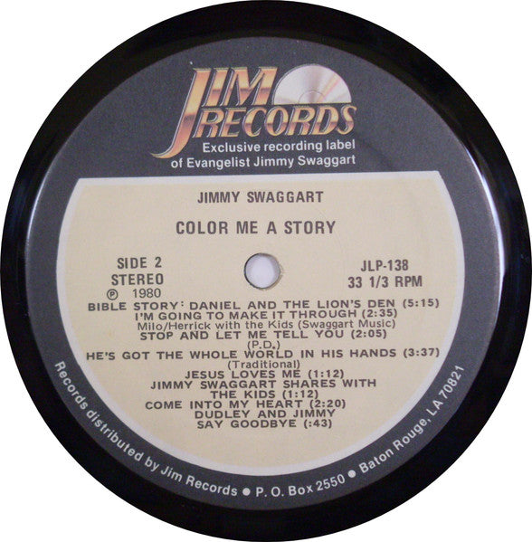 Jimmy Swaggart : Color Me A Story (LP, Album)