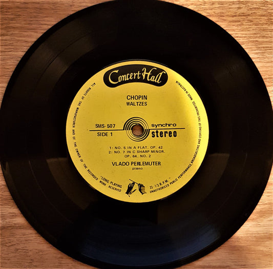 Vlado Perlemuter : Chopin Waltzes (7", Lon)
