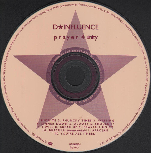 D★Influence* : Prayer 4 Unity (CD, Album)