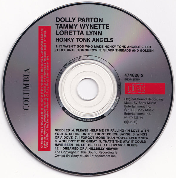 Loretta*, Dolly*, Tammy* : Honky Tonk Angels (CD, Album)