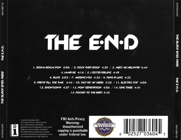 The Black Eyed Peas* : The E.N.D (CD, Album)
