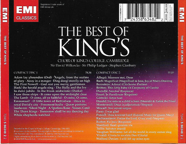 Choir Of King's College Cambridge*, Sir David Willcocks*, Sir Philip Ledger*, Stephen Cleobury : The Best Of King's (2xCD, Comp)