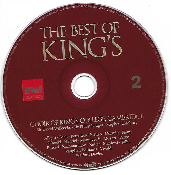 Choir Of King's College Cambridge*, Sir David Willcocks*, Sir Philip Ledger*, Stephen Cleobury : The Best Of King's (2xCD, Comp)