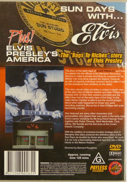 Elvis Presley : Sun Days With Elvis Plus Elvis Presley's America (DVD)