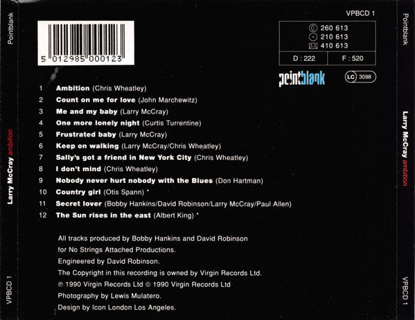 Larry McCray : Ambition (CD, Album)