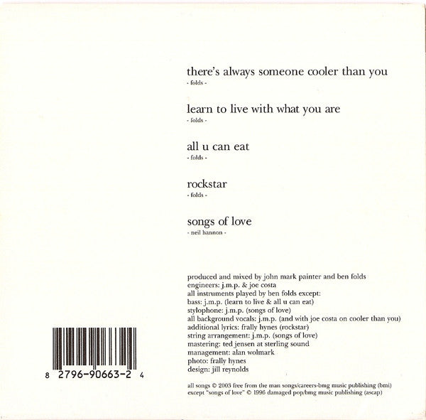 Ben Folds : Sunny 16 (CD, EP, Ltd)