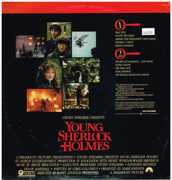 Bruce Broughton : Young Sherlock Holmes (Original Motion Picture Soundtrack) (LP, Album)