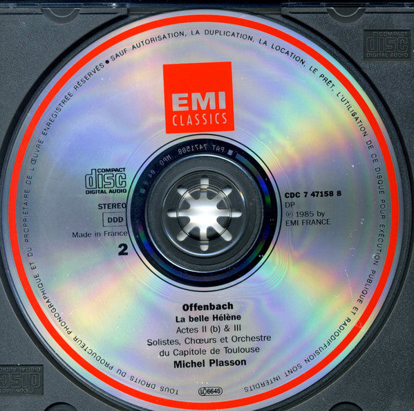 Offenbach* - Jessye Norman, John Aler, Gabriel Bacquier, Jean-Philippe Lafont, Charles Burles, Colette Alliot-Lugaz, Chœur* Et Orchestre Du Capitole De Toulouse*, Michel Plasson : La Belle Hélène (2xCD, Album, RE + Box, Sli)