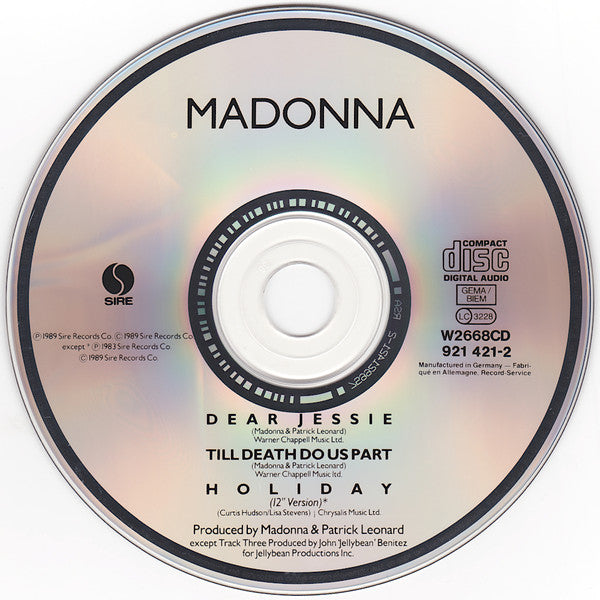 Madonna : Dear Jessie (CD, Single)
