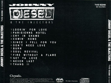 Johnny Diesel & The Injectors : Johnny Diesel & The Injectors (CD, Album)