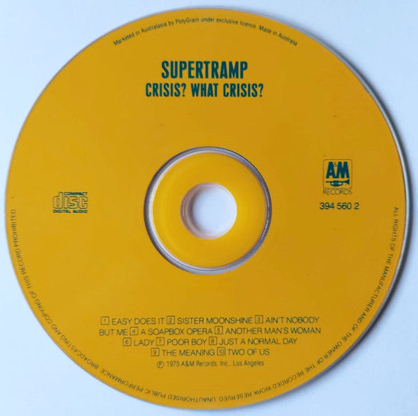 Supertramp : Crisis? What Crisis? (CD, Album, RE)