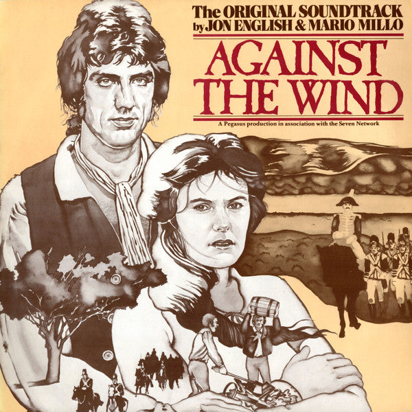 Jon English (3) & Mario Millo : (The Original Soundtrack) Against The Wind (LP, Album)