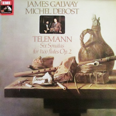 Telemann*, James Galway, Michel Debost : Six Sonatas For Two Flutes Op. 2 (LP)