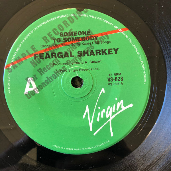 Feargal Sharkey : Someone To Somebody (7", Single, Promo)