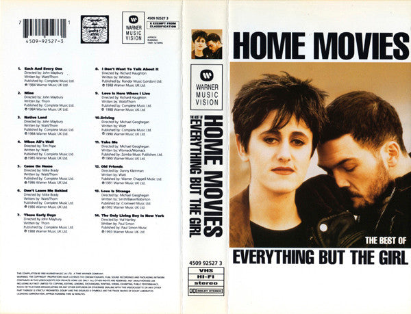 Everything But The Girl : Home Movies - The Best Of Everything But The Girl (VHS, Comp, PAL)