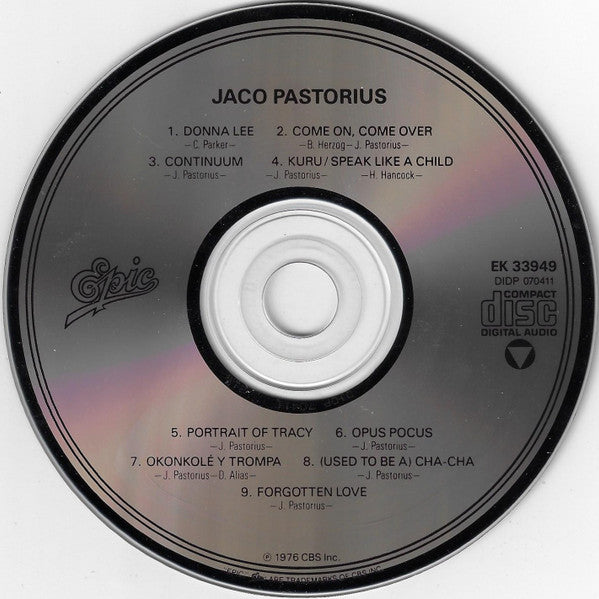 Jaco Pastorius : Jaco Pastorius (CD, RE, RM)