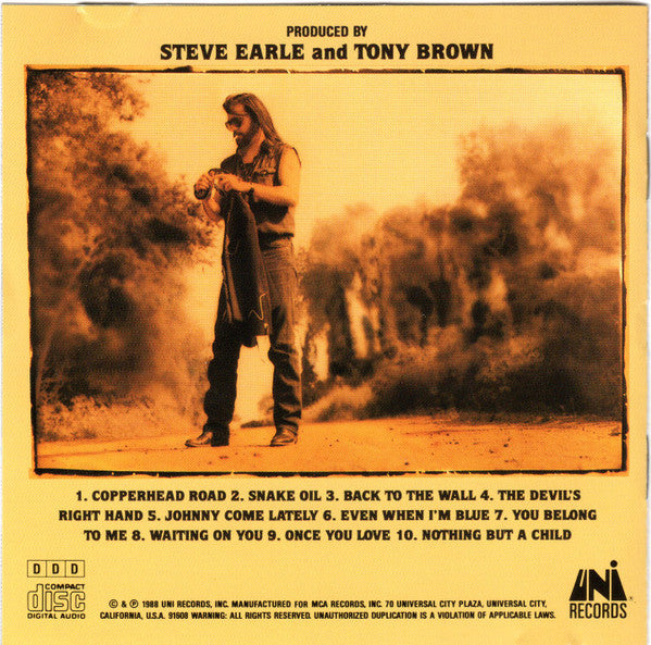 Steve Earle : Copperhead Road (CD, Album)
