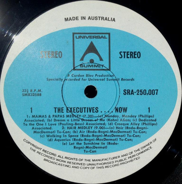 The Executives (3) : ....Now! (LP, Comp, RE)