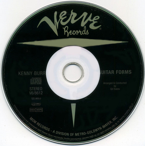 Kenny Burrell : Guitar Forms (CD, Album, RE, RM, Dig)