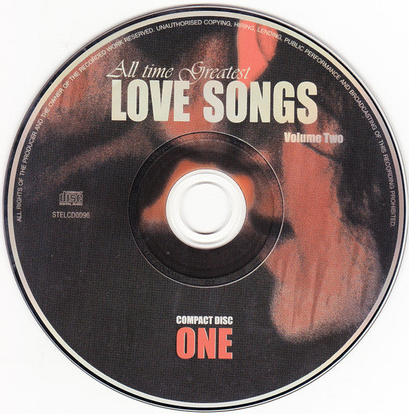 Various : All Time Greatest Love Songs Volume 2 (CD, Comp)