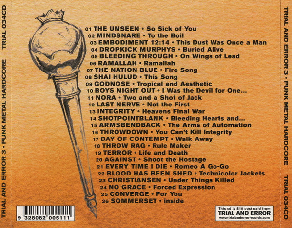 Various : Trial And Error 3 - Punk Metal Hardcore Sampler  (CD, Comp)