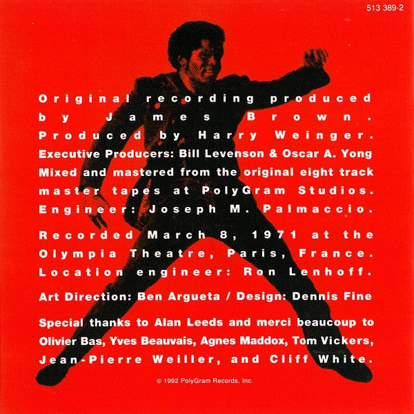 James Brown : Love Power Peace - Live At The Olympia, Paris, 1971 (CD, Album, RP)