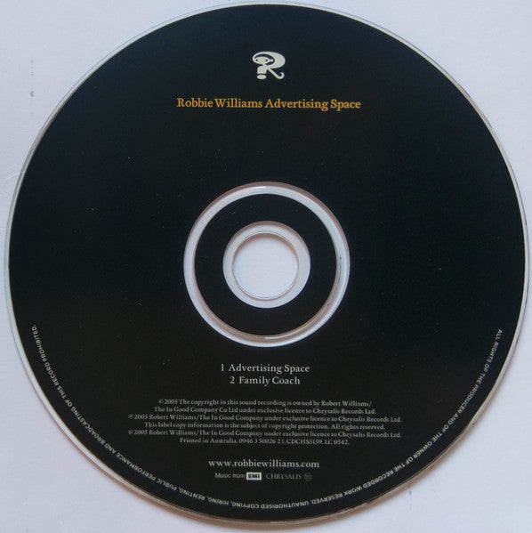 Robbie Williams : Advertising Space (CD, Single)