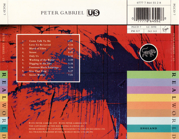 Peter Gabriel : Us (CD, Album)
