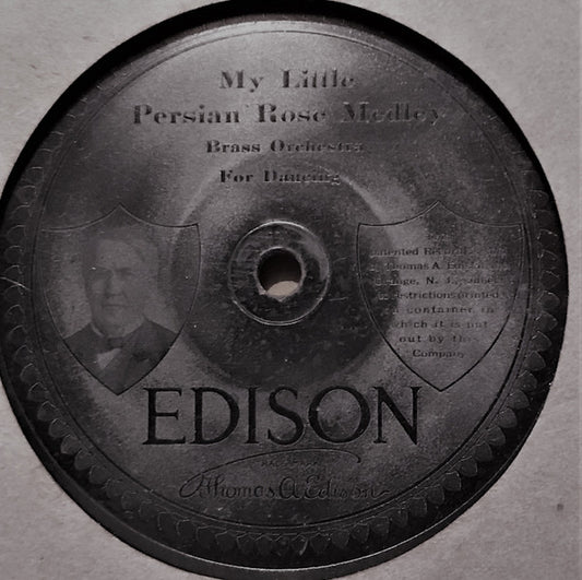 National Promenade Band, New York Military Band : My Little Persian Rose-Medley / Black And White Rag (Edison Disc, Eng)